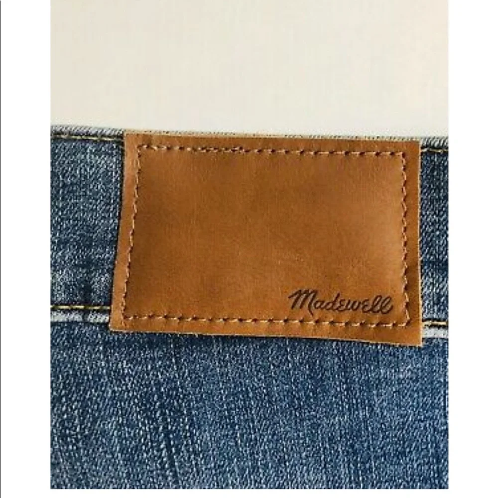 Madewell High Rise Skinny Jeans with Raw Hem Leg - Picture 3 of 6